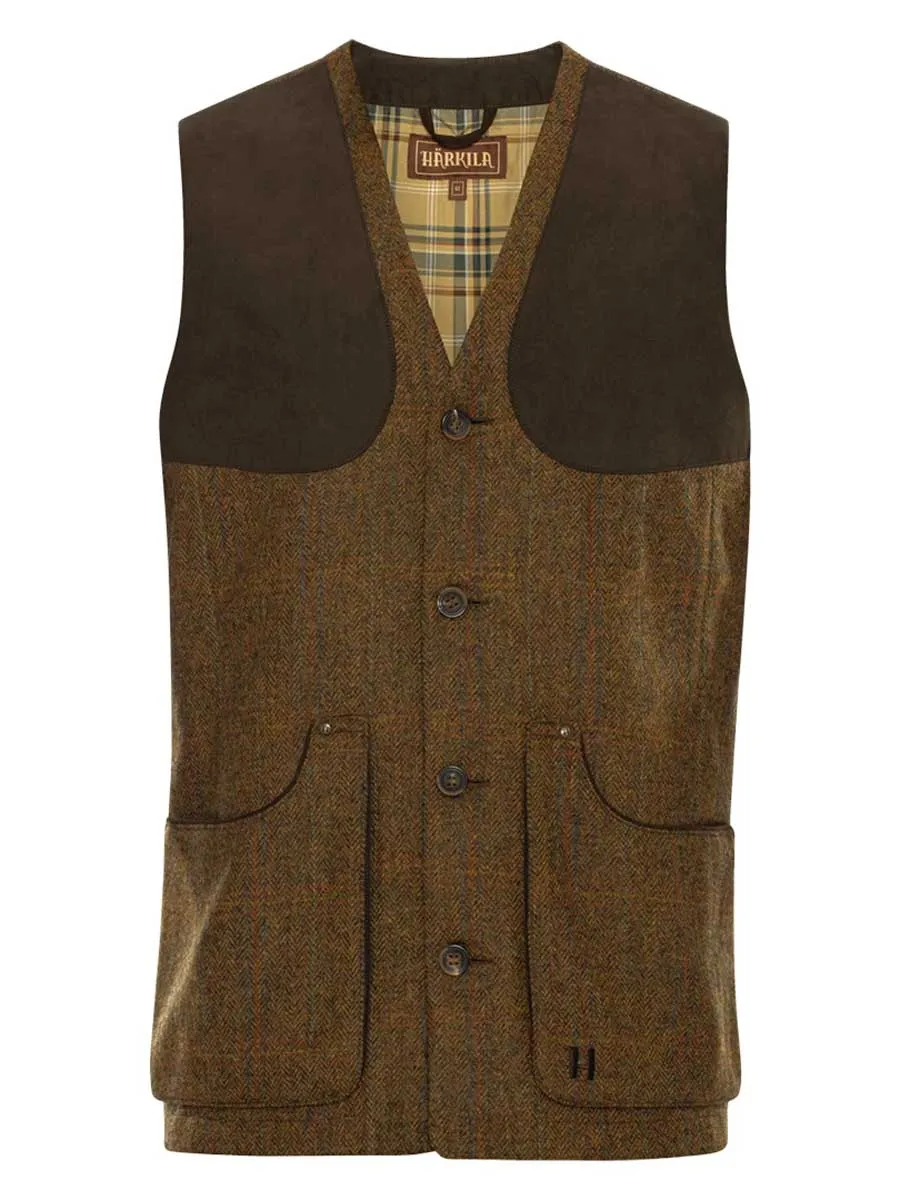 30% OFF HARKILA Stornoway 2.0 Shooting Waistcoat - Mens - Terragon Brown - Size: UK 44 & 48