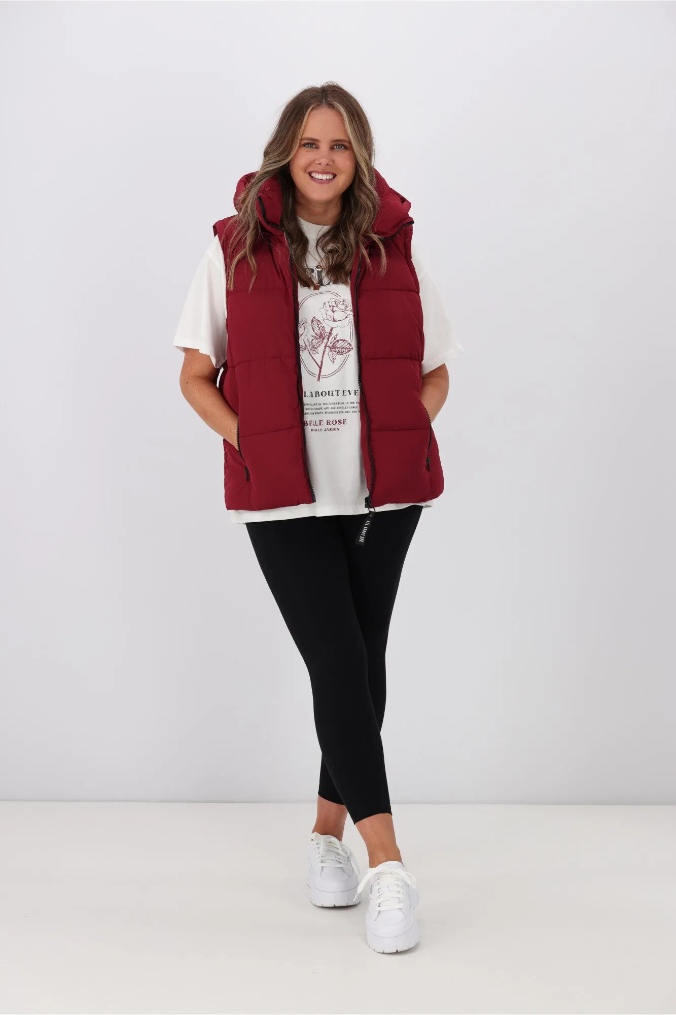 All About Eve Remi Luxe Puffer Vest Port