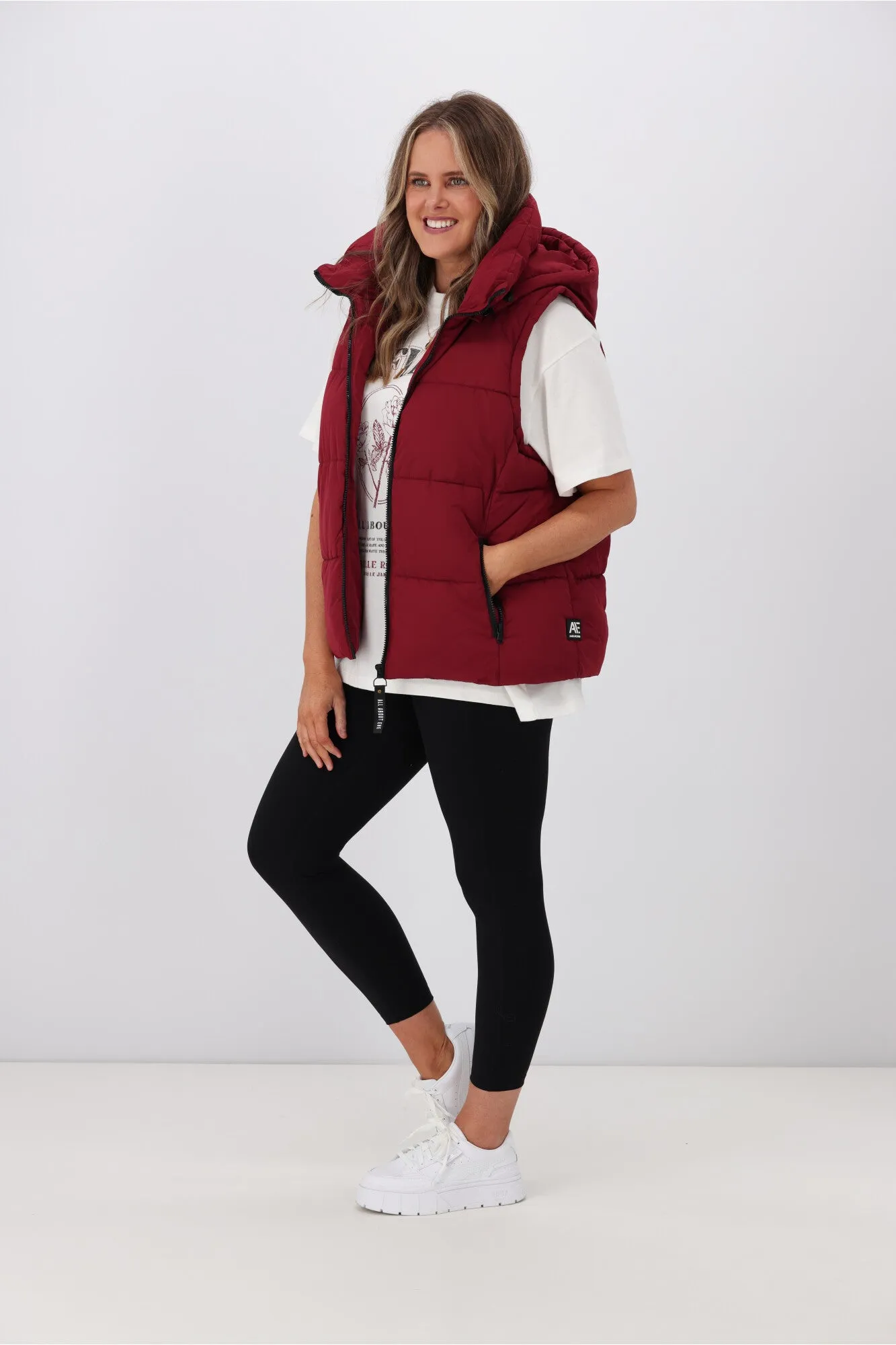 All About Eve Remi Luxe Puffer Vest Port