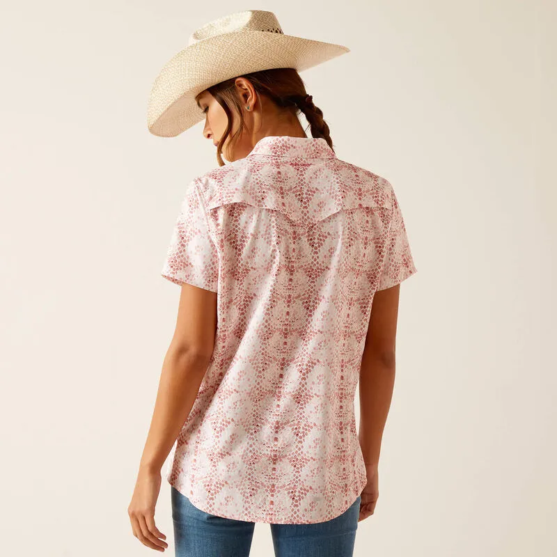 ARIAT LADIES VENTTEK SHORT SLEEVE BRUSH STROKE SHIRT STYLE 10049068