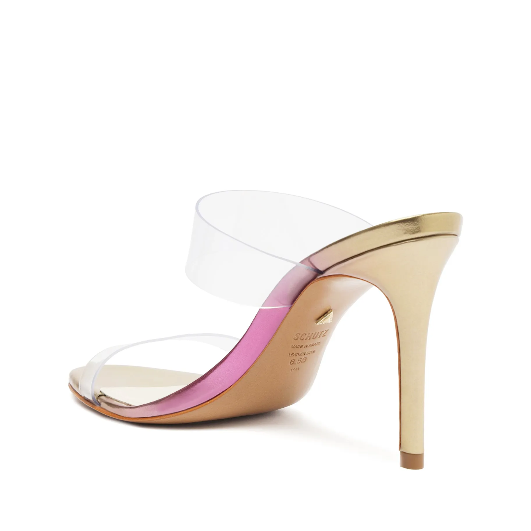 Ariella Vinyl & Metallic Sandal