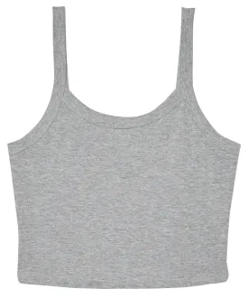 Athletic Heather - Women’s micro rib spaghetti strap tank