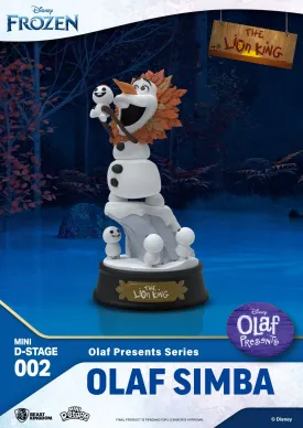 Beast Kingdom Frozen Olaf Presents Olaf Simba Mini D-Stage PVC Figure