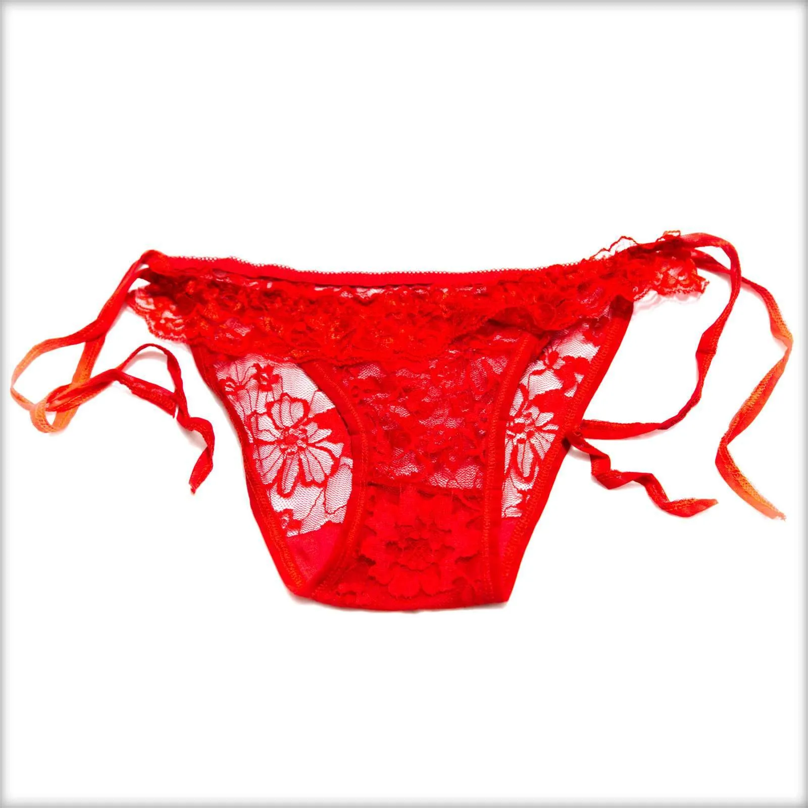 Bikini Style Red Net Panty