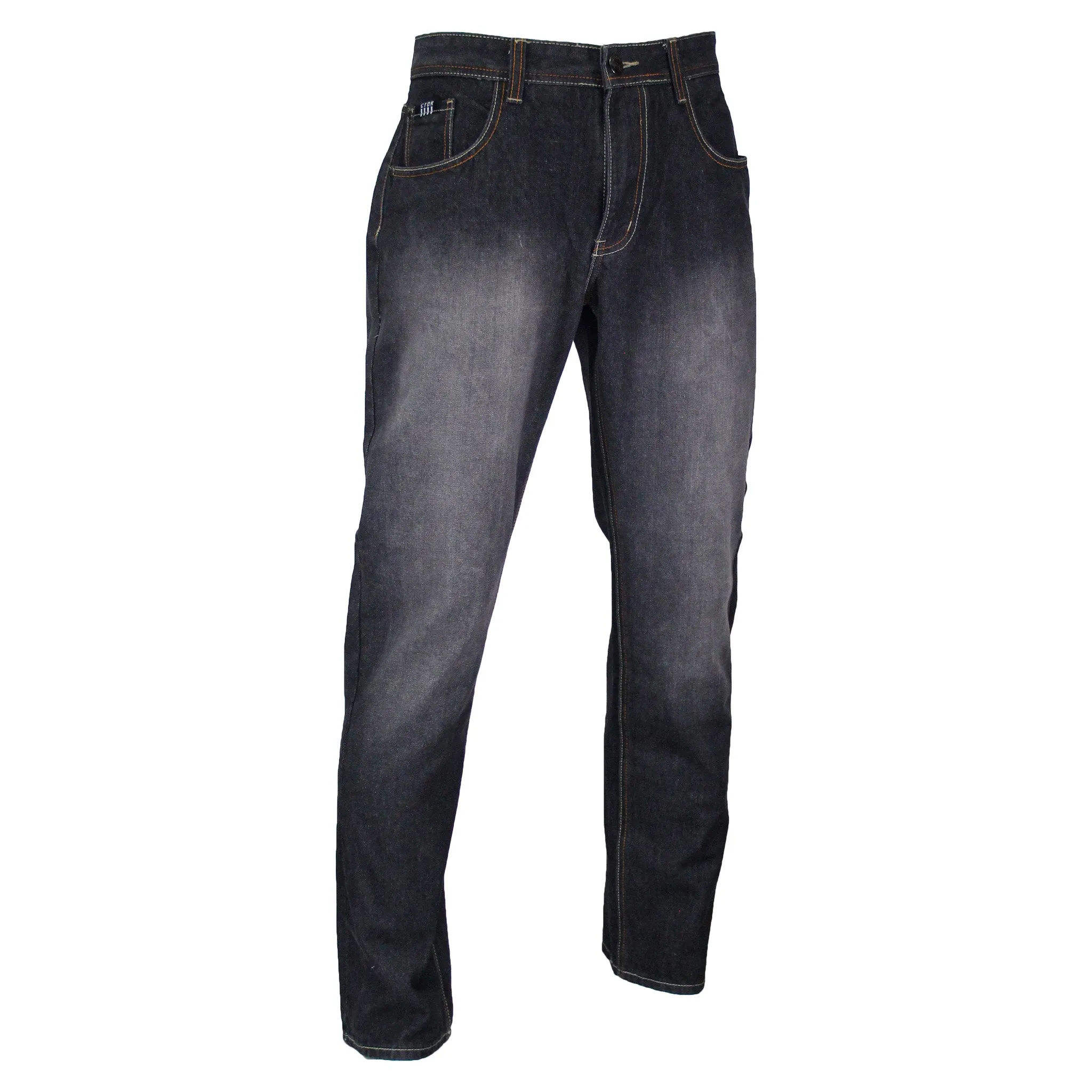 Black & Grey Contender Straight Leg Jeans