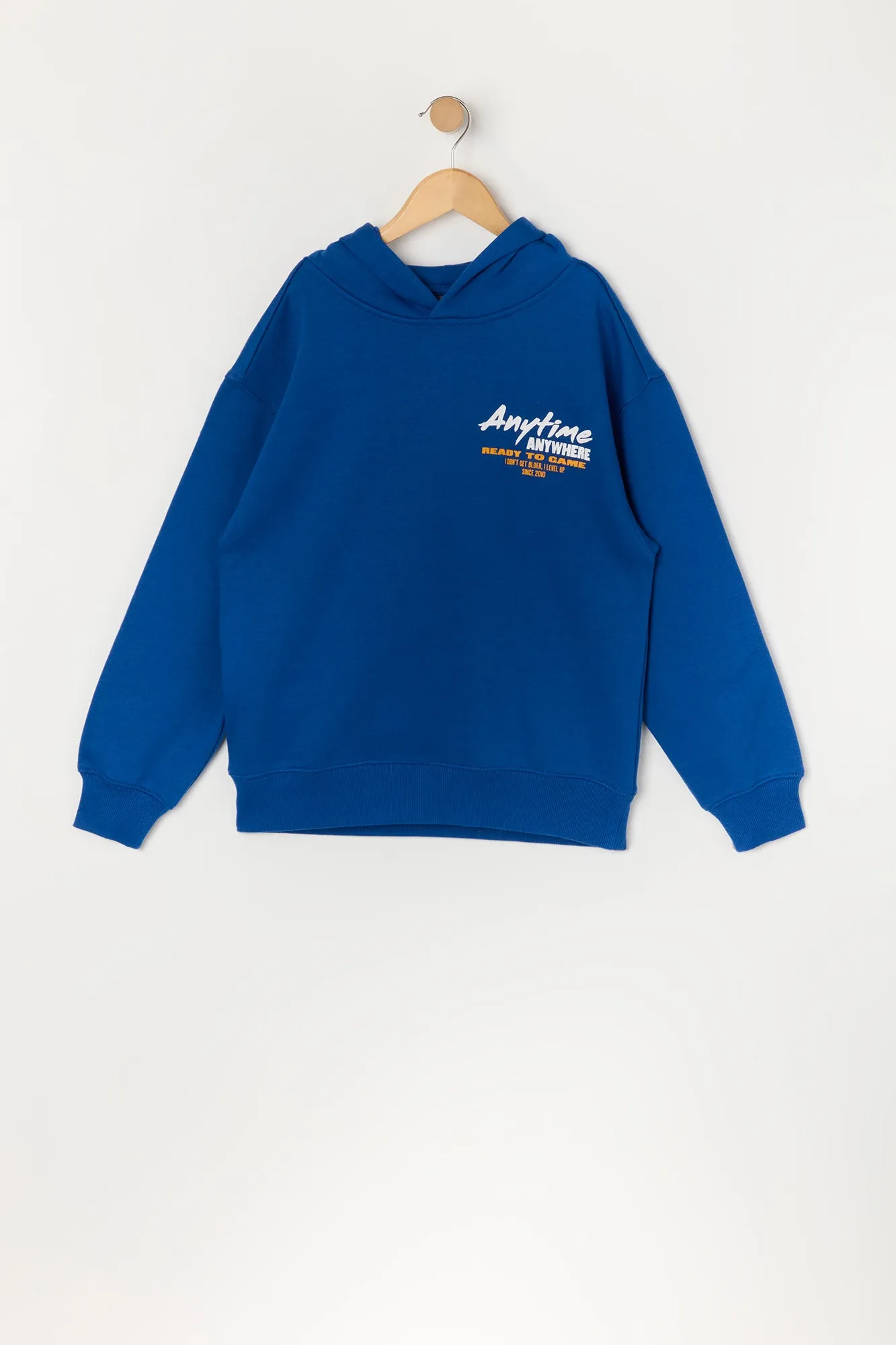 Boys Anytime Graphic Fleece Hoodie