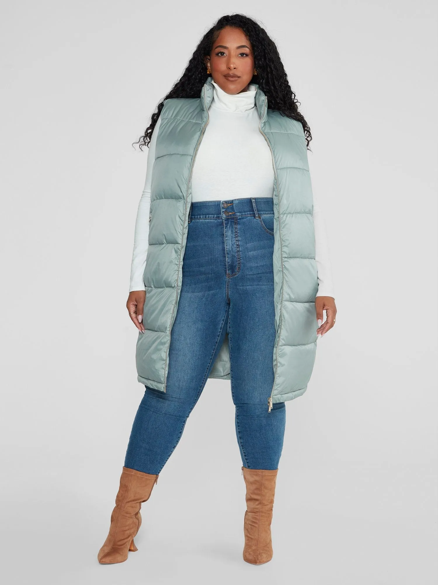 Chanice Long Puffer Vest