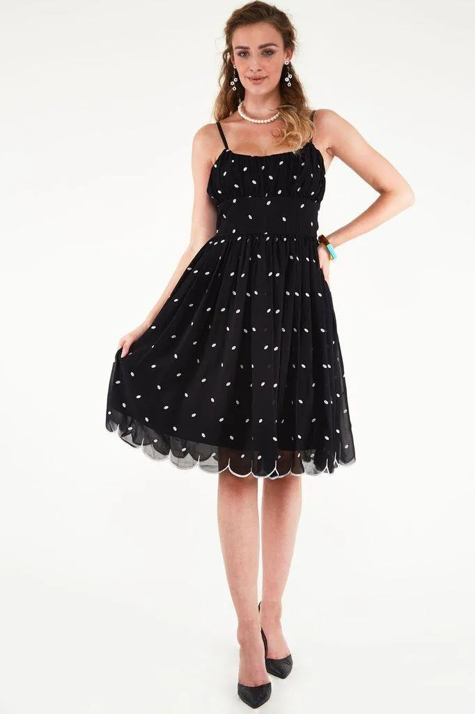 Dotty Polka Dot Flared Dress