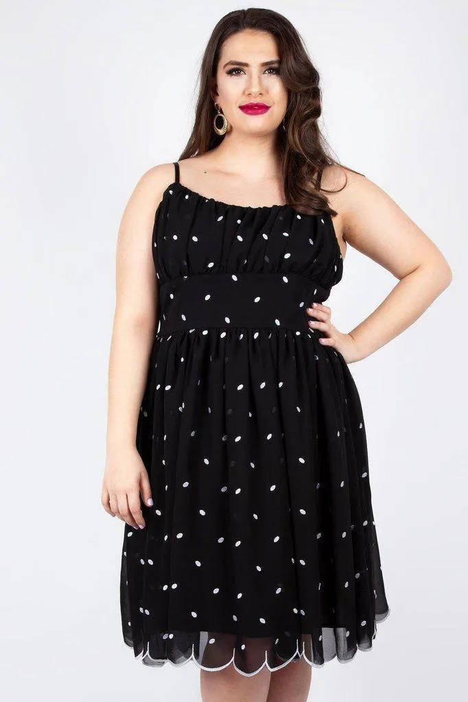 Dotty Polka Dot Flared Dress