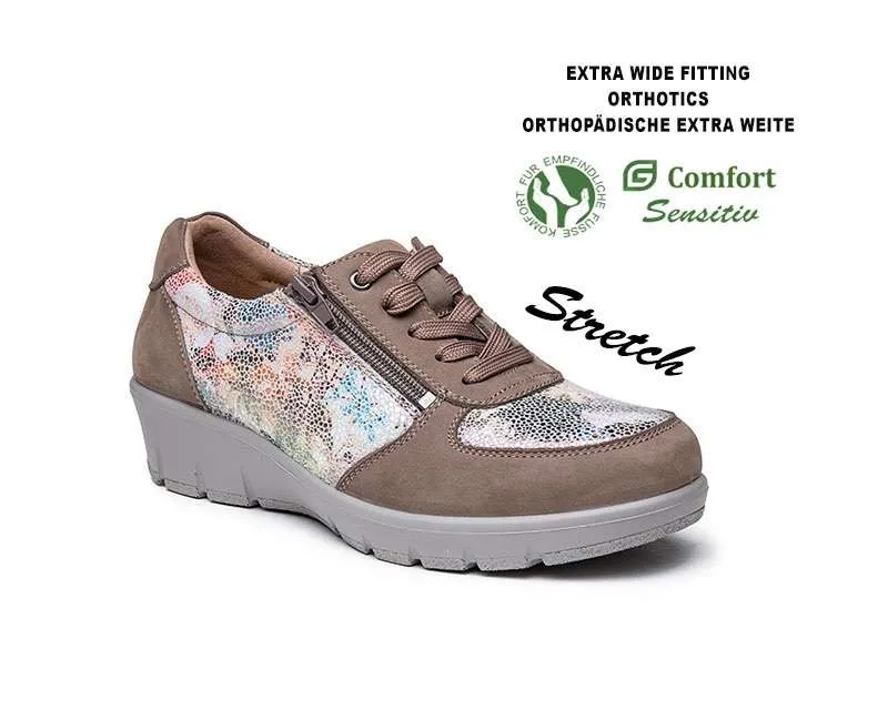 Grunwald G Comfort Lasies Stretch Wedge Shoe 799-2TF