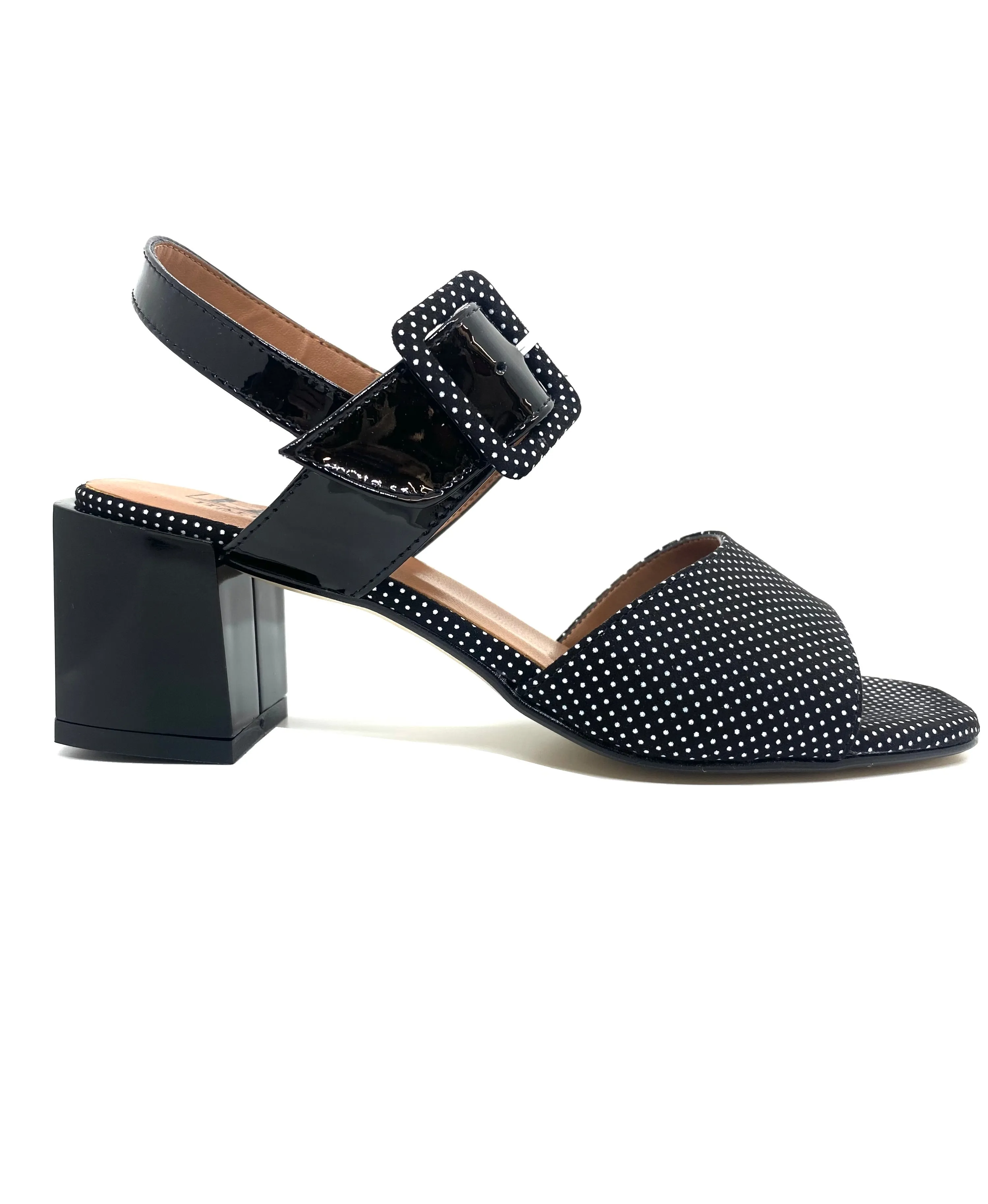 HB Ladies Buckle Detail Two Strap Sandal