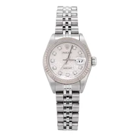 LADIES 2003 ROLEX DATEJUST WITH STAINLESS STEEL AND WHITE GOLD