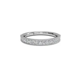 Ladies Milgrain 0.25 Carat Diamond Wedding Band