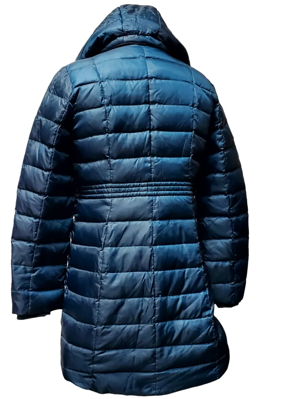 Lands End Ladies Down Puffer Jacket- Emerald Teal Green