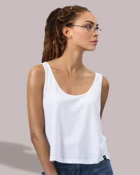 MTS M127 Women's Bio-Baumwolle Crop Vest Tank Top S-L