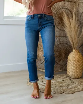 NEW! KanCan Gotta Have Roll Hem Slim Boyfriend Jeans