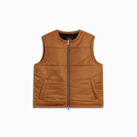 puffer vest / cognac