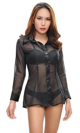 Sheer Sexy Chiffon Blouse