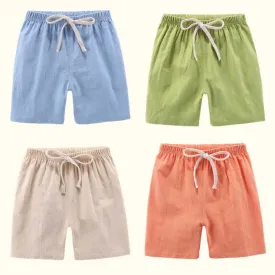 Short Pants Children Shorts for Boys Girls  Clothes Cotton Solid Breathable Summer  Casual Sports Beach Kids Shorts ElasticYoung