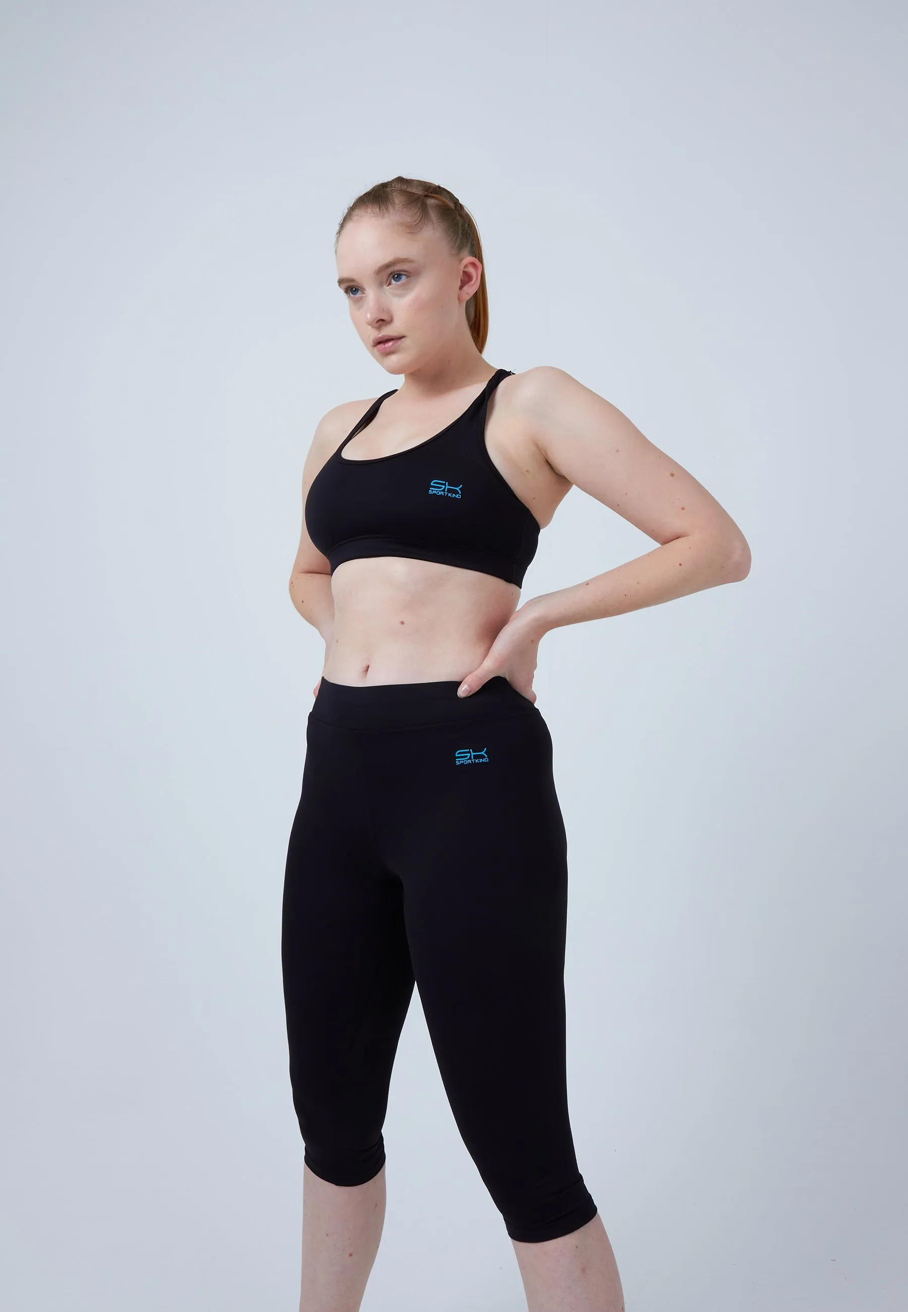 Tennis 3/4 Leggings, black