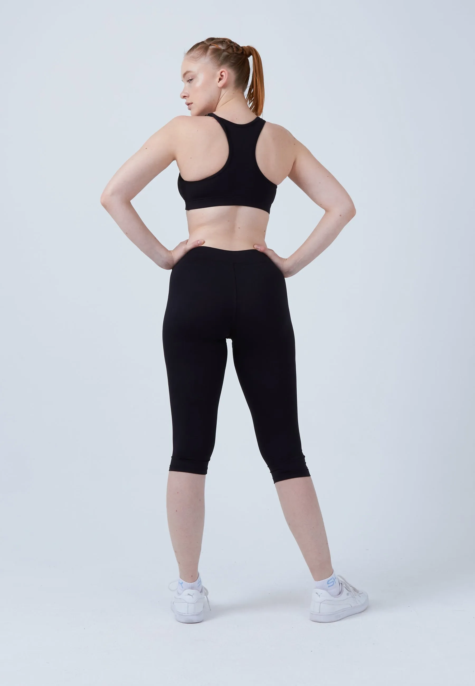 Tennis 3/4 Leggings, black