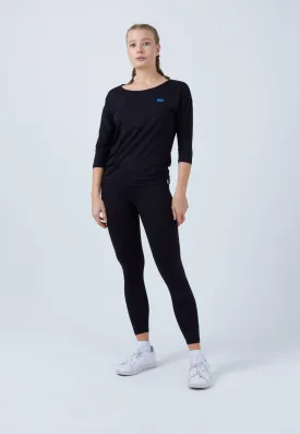 Tennis 3/4 Loose Fit Shirt, black