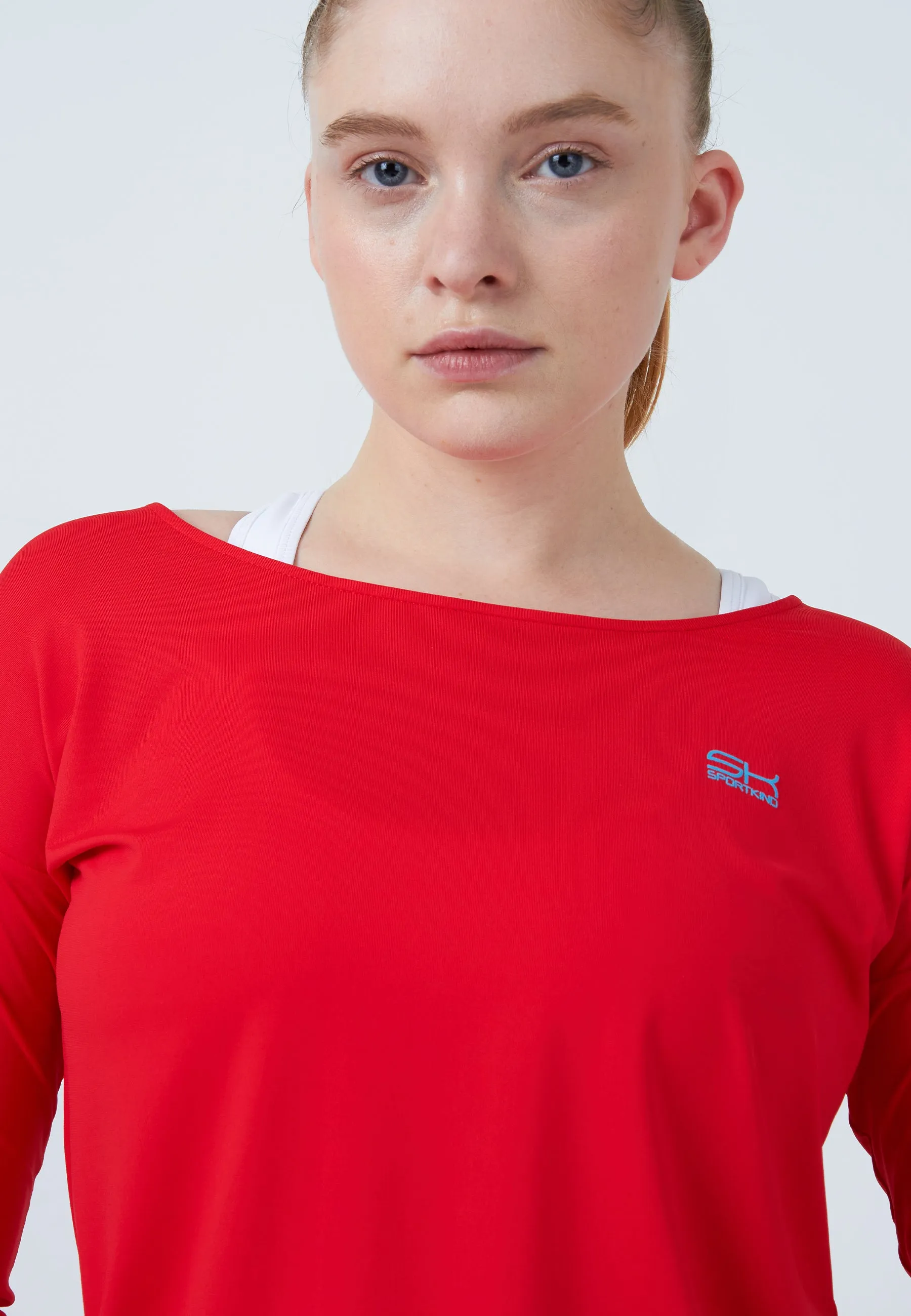 Tennis 3/4 Loose Fit Shirt, red