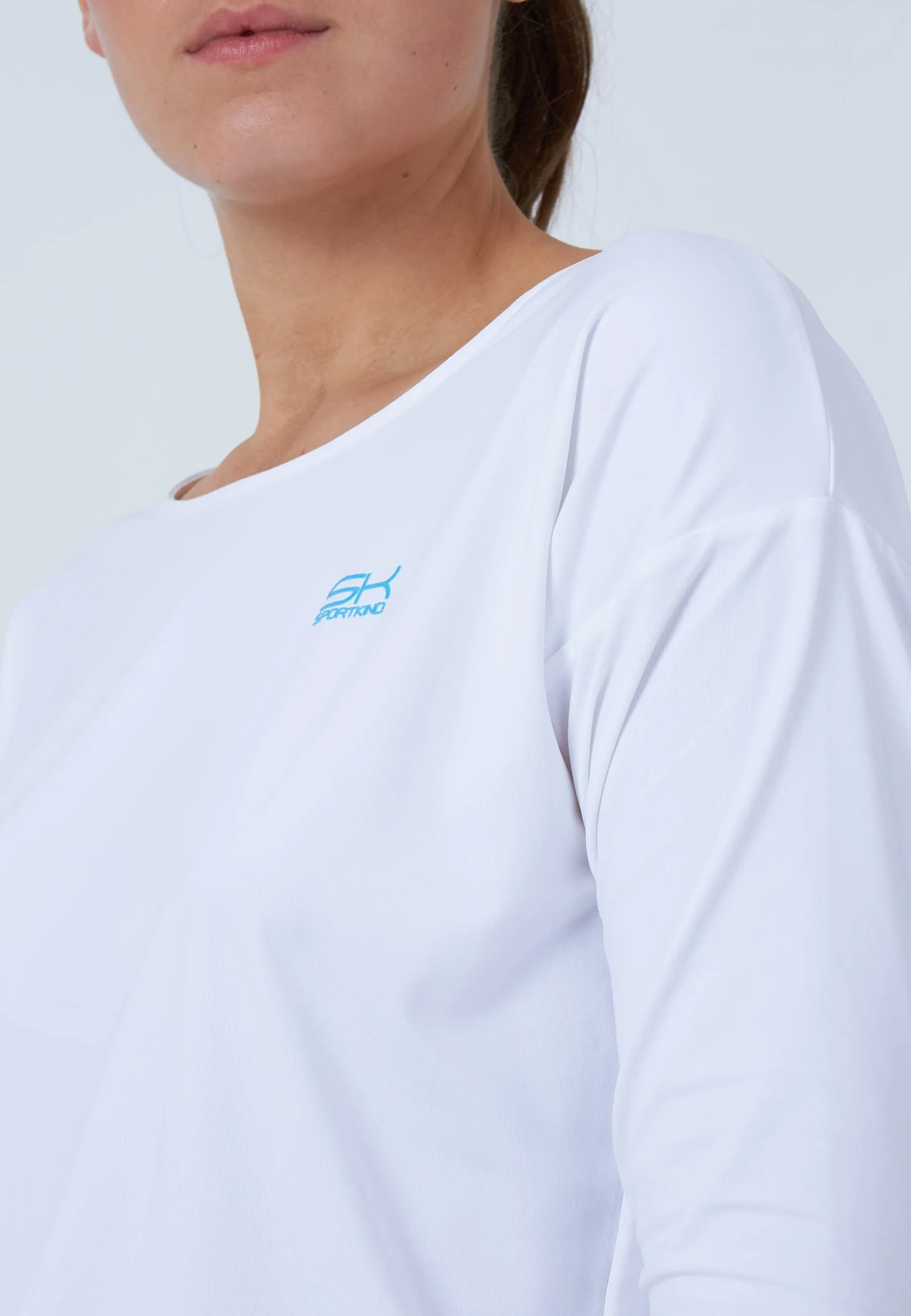 Tennis 3/4 Loose Fit Shirt, white