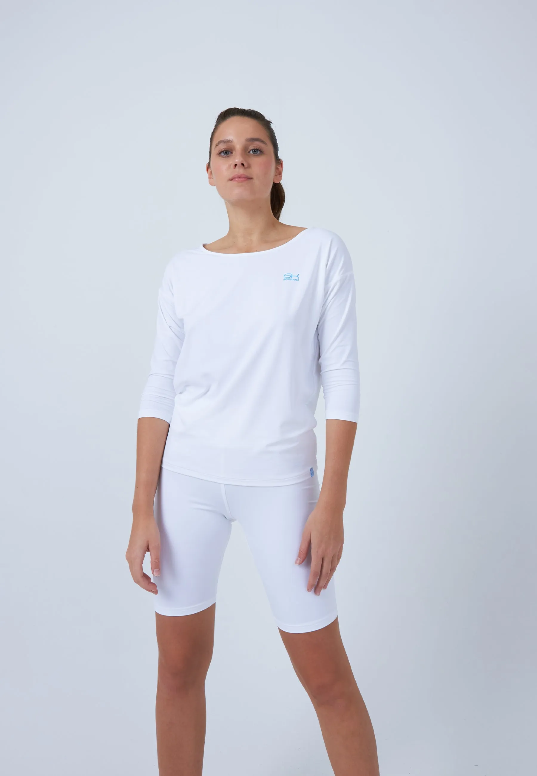 Tennis 3/4 Loose Fit Shirt, white