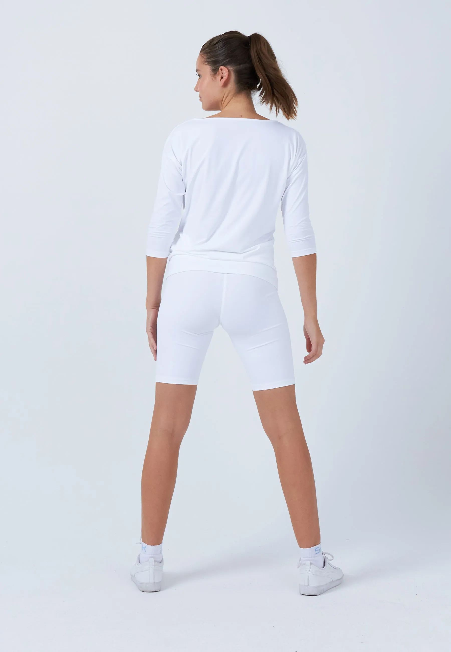 Tennis 3/4 Loose Fit Shirt, white